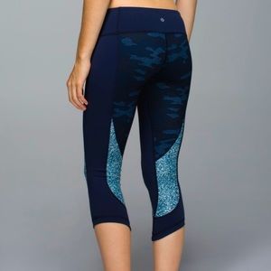 Lululemon Wunder Under Crop Lotus Camo